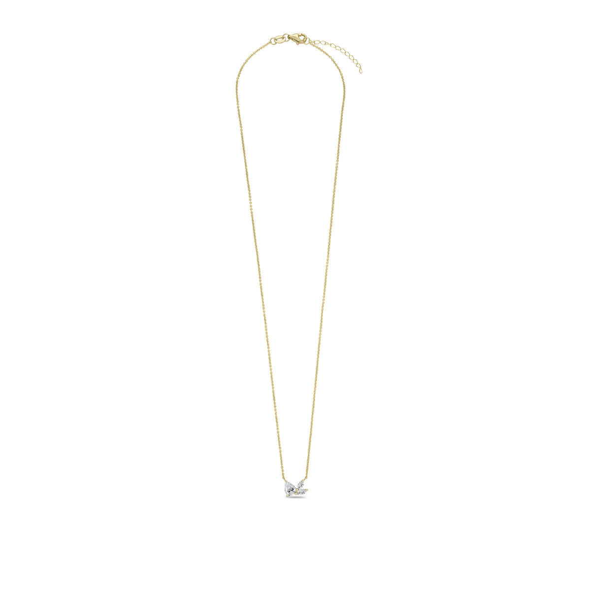 Gisser Ketting 14K Geelgoud Lab grown diamant 42+3 cm – VGLN011 – foto 2