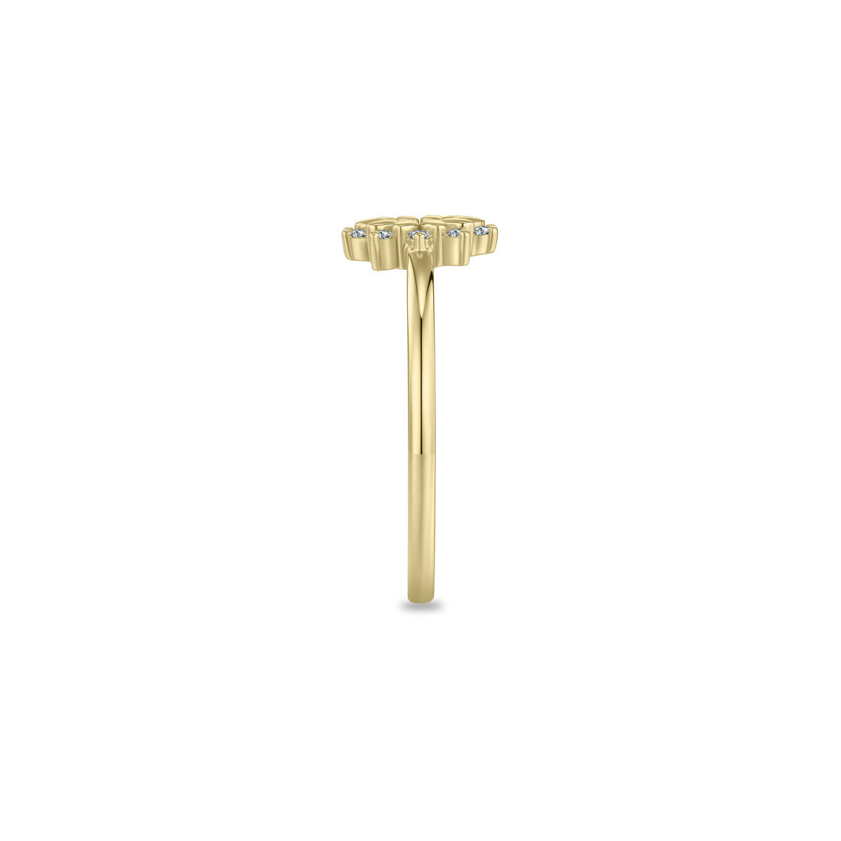 Gisser Ring 14K Geelgoud Lab grown diamant – VGLR001 – foto 3