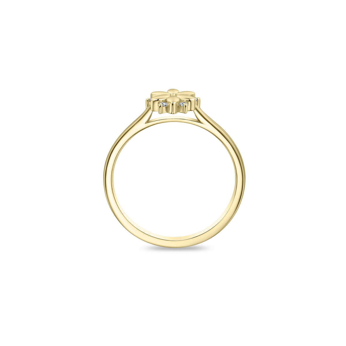 Gisser Ring 14K Geelgoud Lab grown diamant – VGLR002 – foto 4