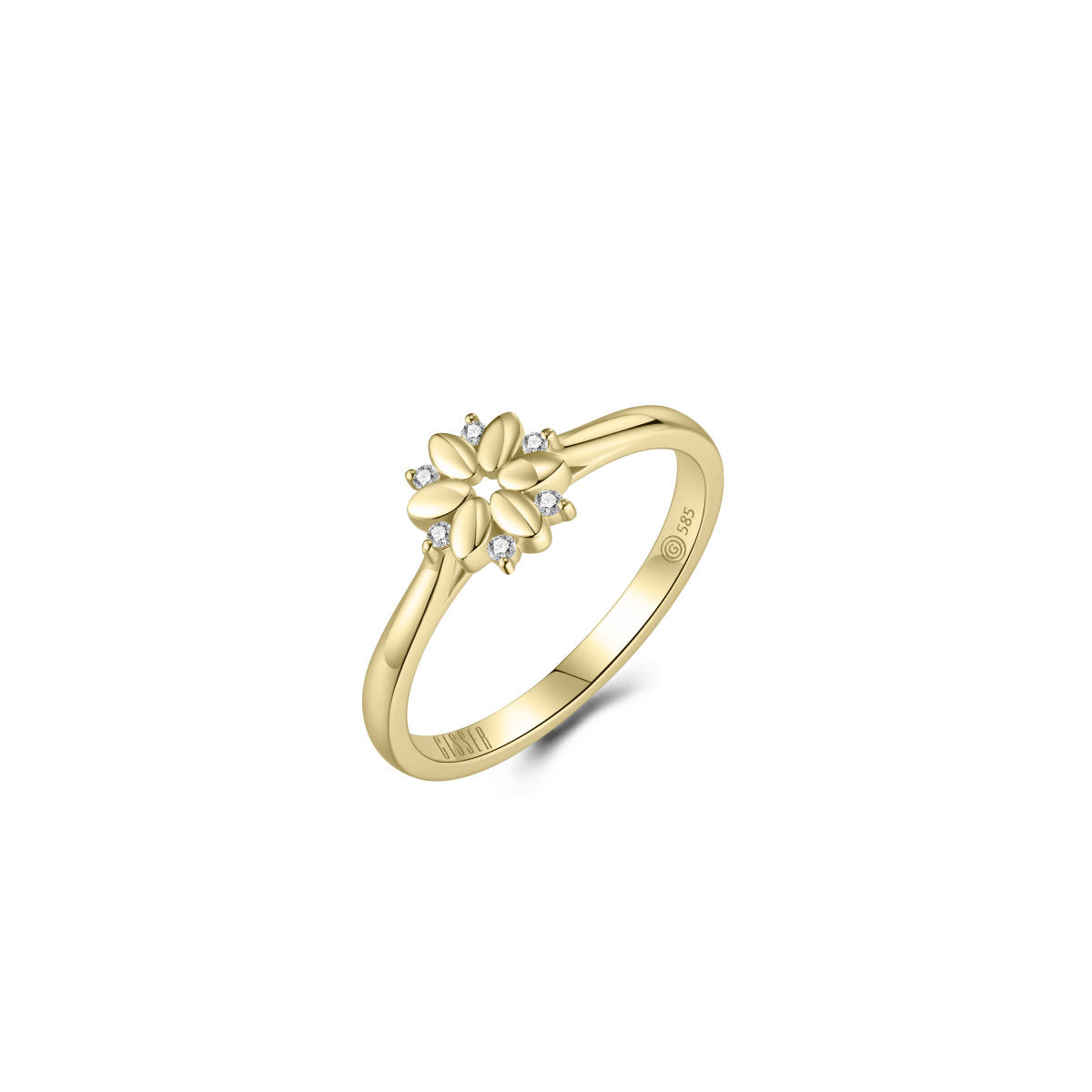 Gisser Ring 14K Geelgoud Lab grown diamant – VGLR002