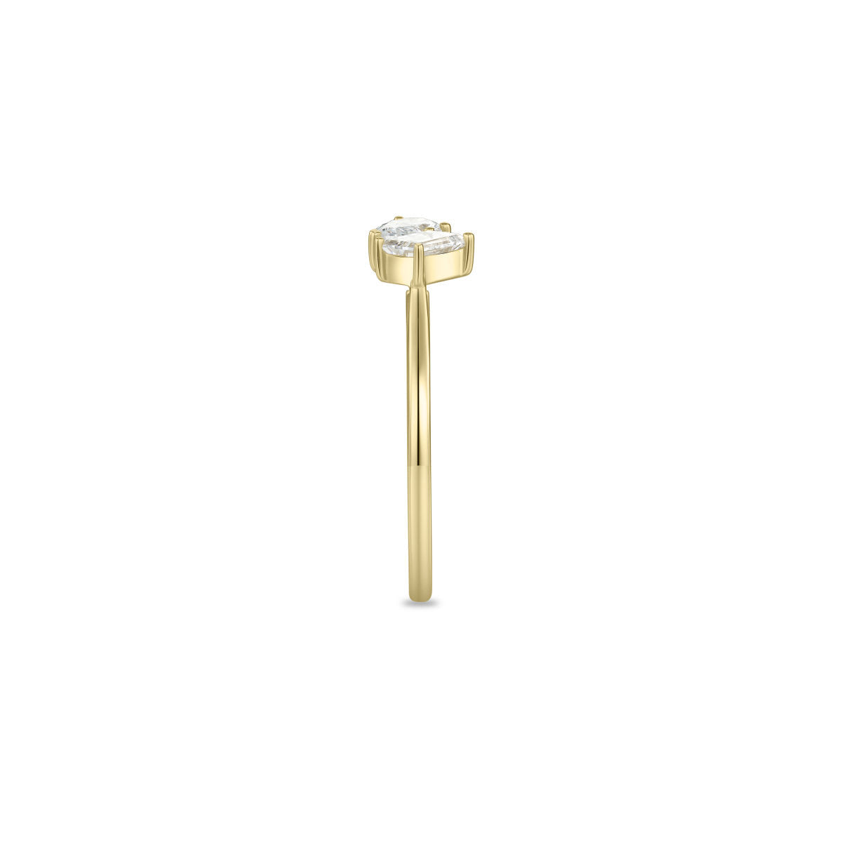 Gisser Ring 14K Geelgoud Lab grown diamant – VGLR005 – foto 3