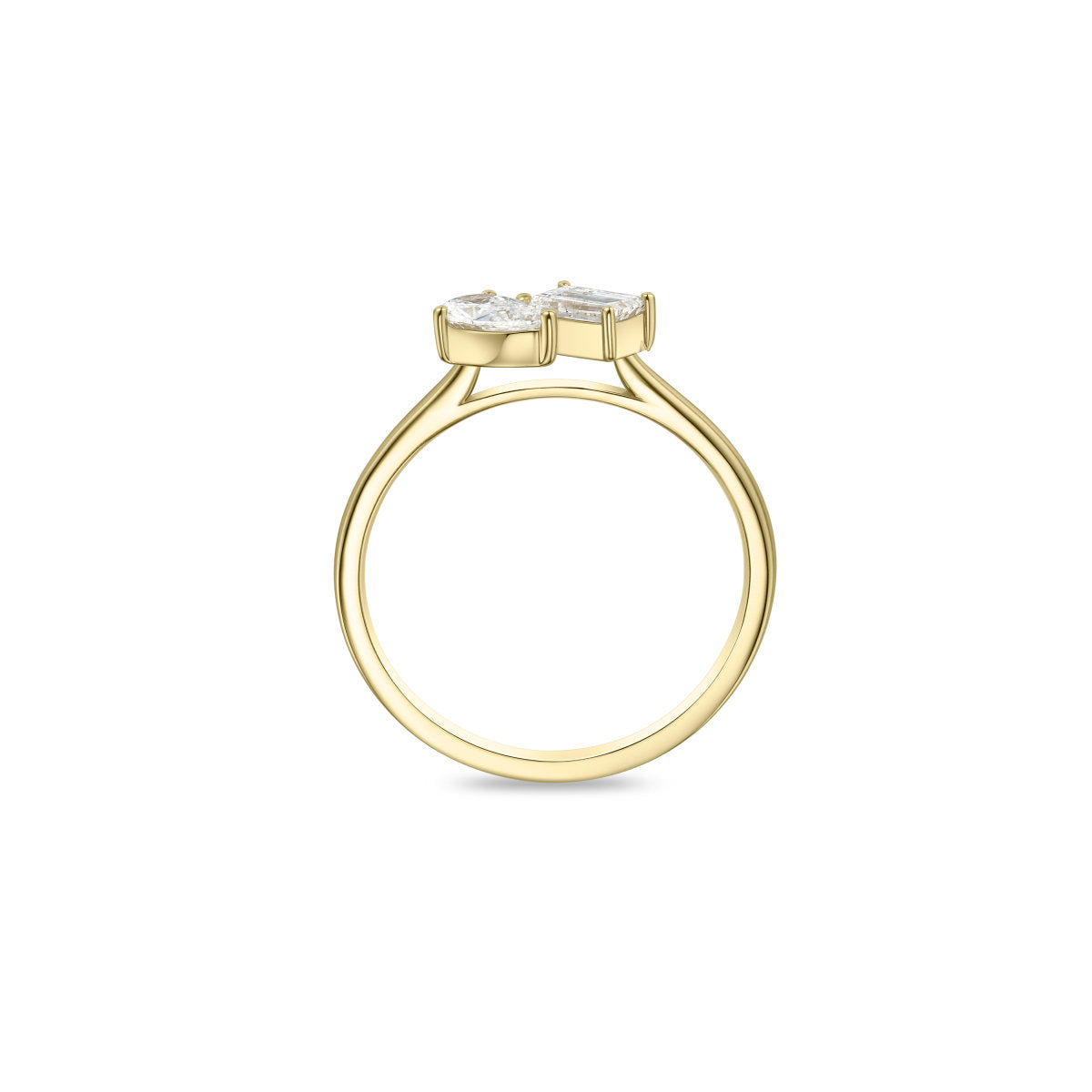 Gisser Ring 14K Geelgoud Lab grown diamant – VGLR005 – foto 4