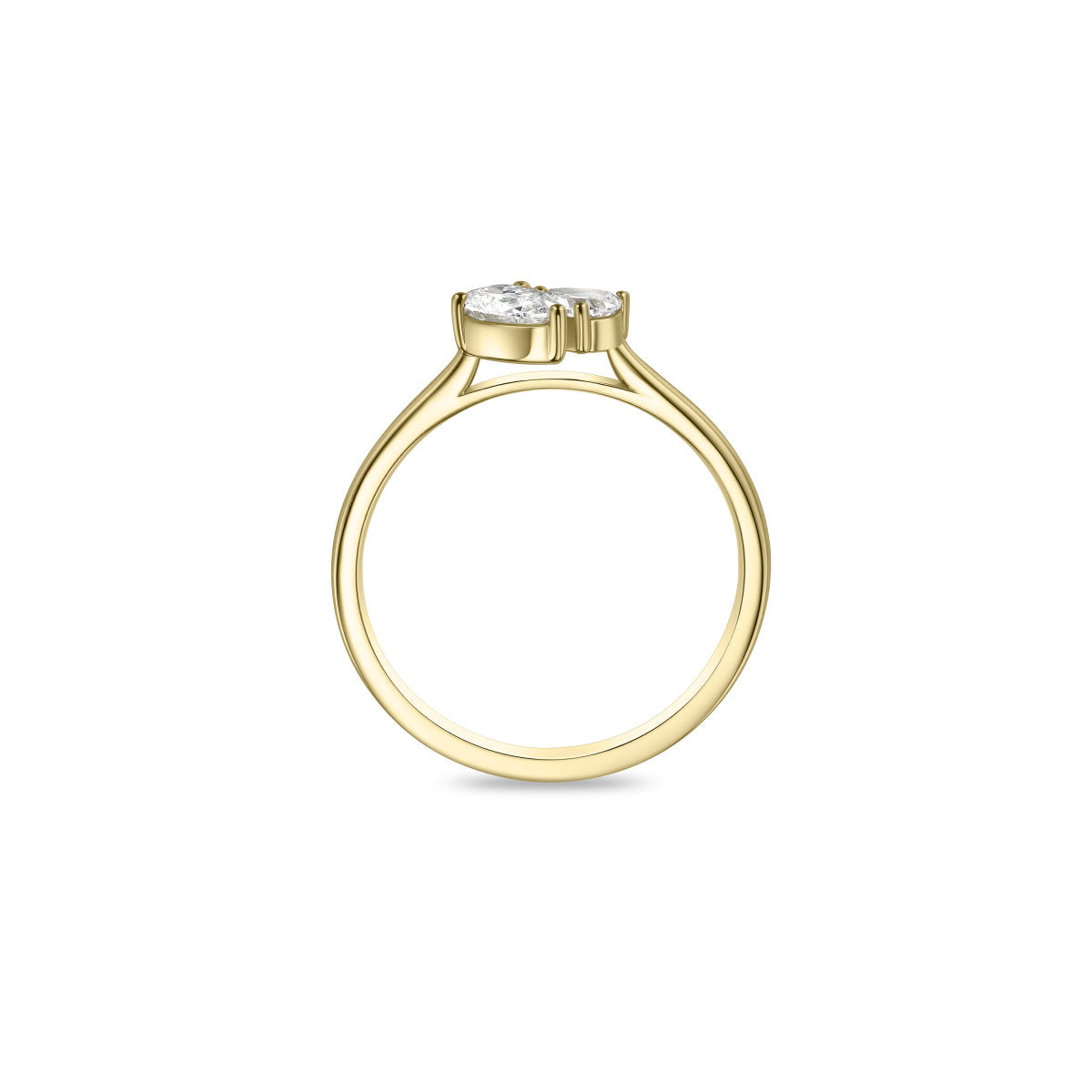 Gisser Ring 14K Geelgoud Lab grown diamant – VGLR006 – foto 4