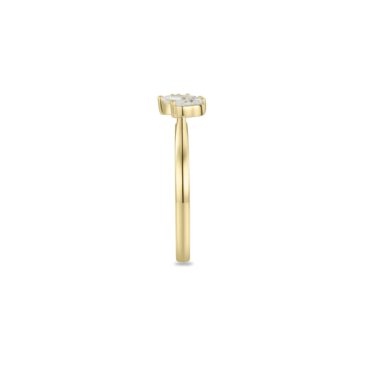 Gisser Ring 14K Geelgoud Lab grown diamant – VGLR007 – foto 3