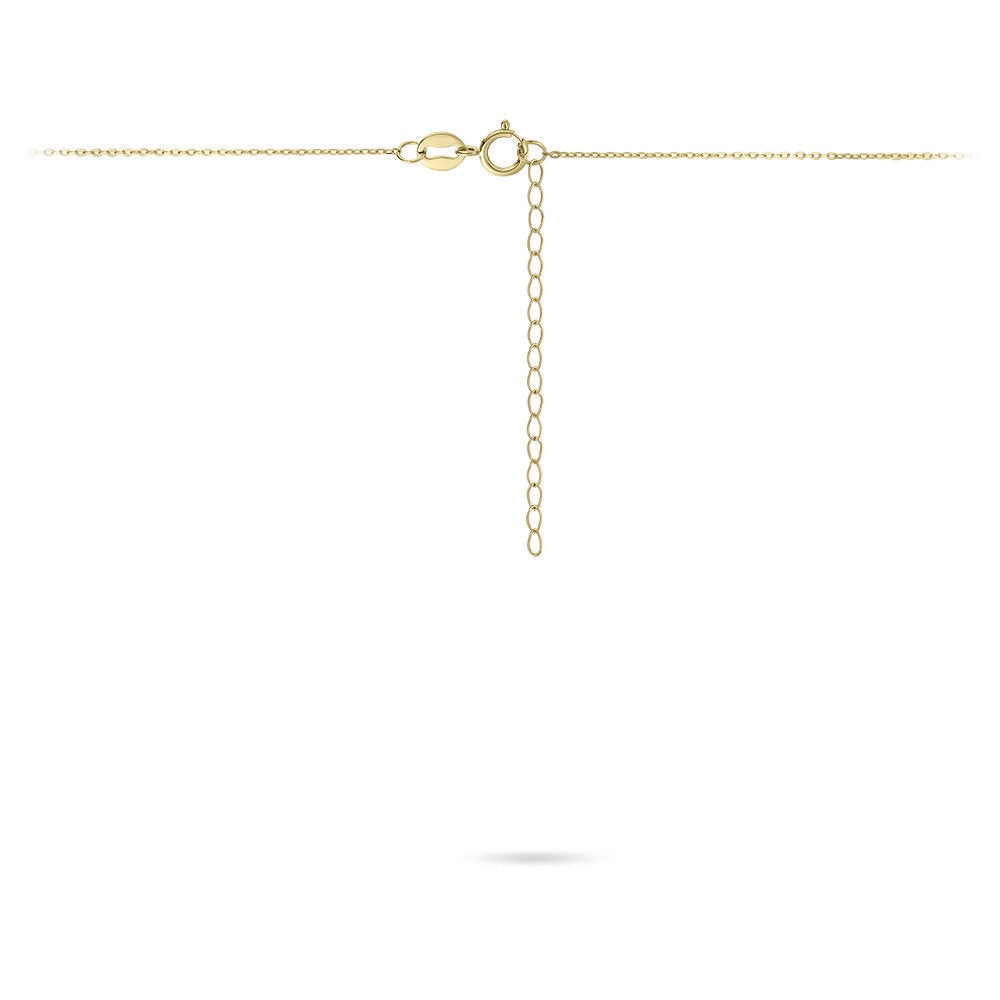 Gisser Ketting 14K Geelgoud Zirkonia Wit 38+4 cm – VGN006 – foto 3
