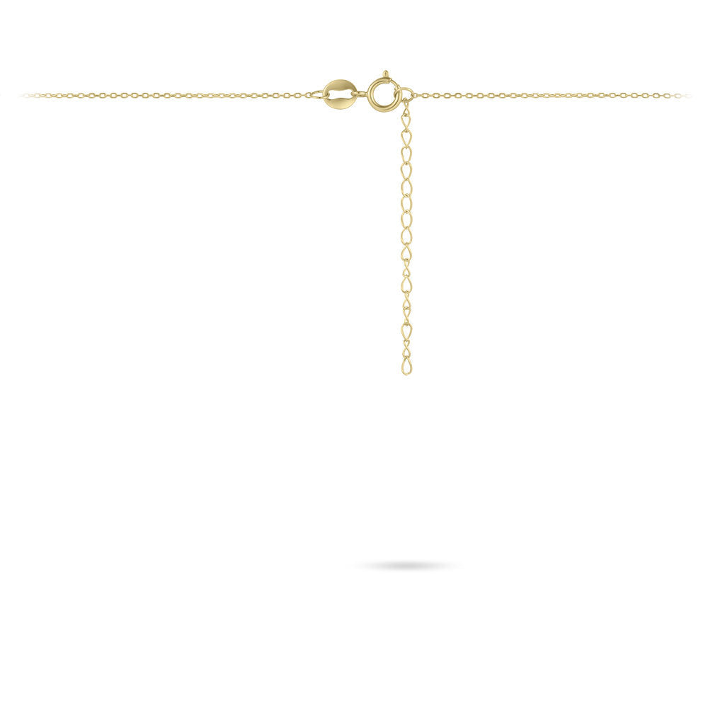Gisser Ketting 14K Geelgoud Zirkonia Wit 38+4 cm – VGN009 – foto 3