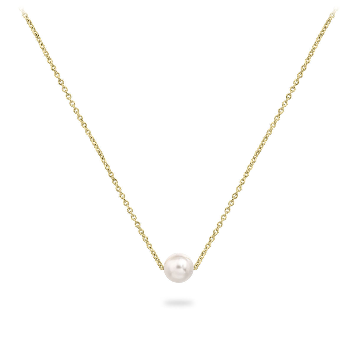 Gisser Ketting 14K Geelgoud Zoetwaterparel 42+3 cm – VGN038