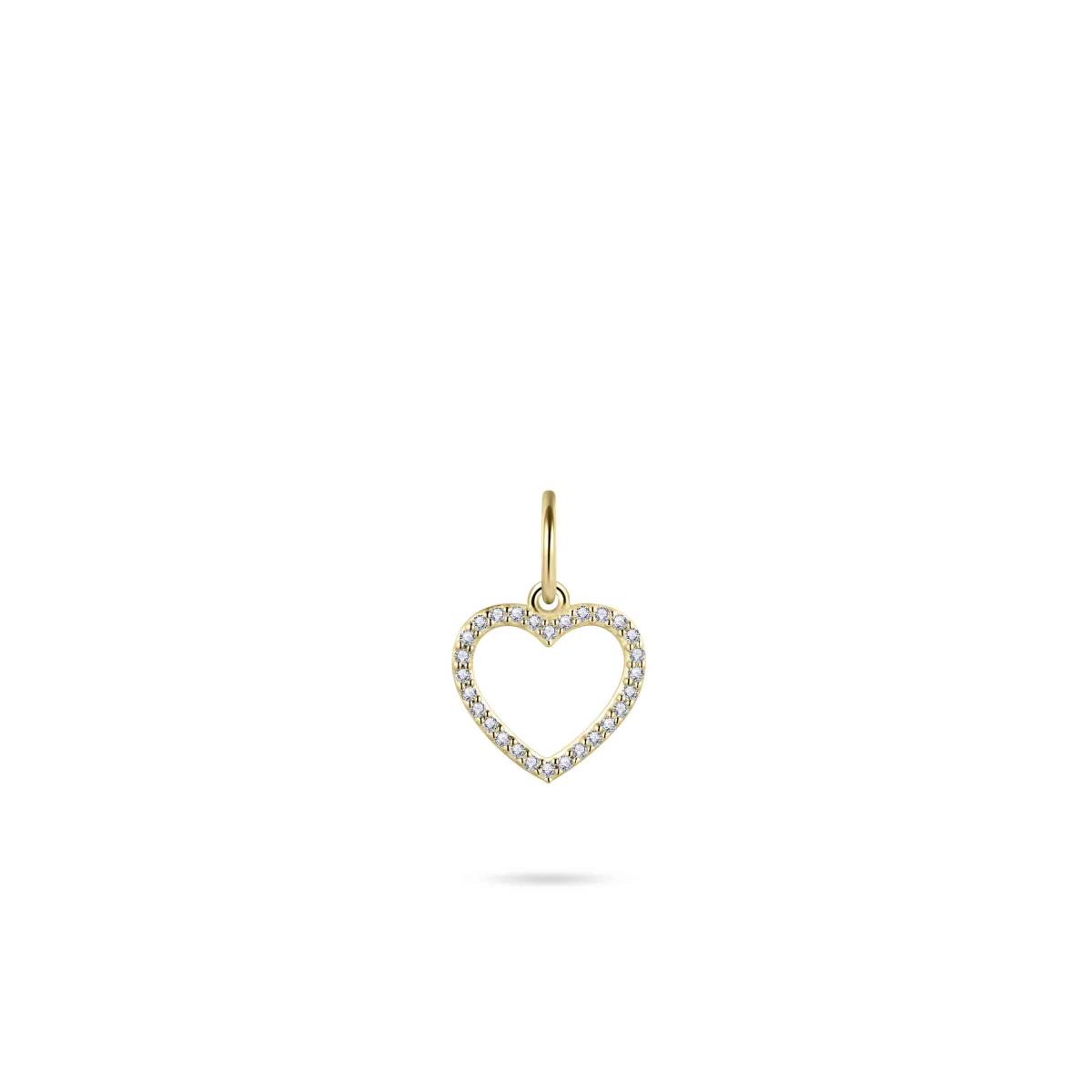 Gisser Hanger 14K Geelgoud Zirkonia Wit – VGP021