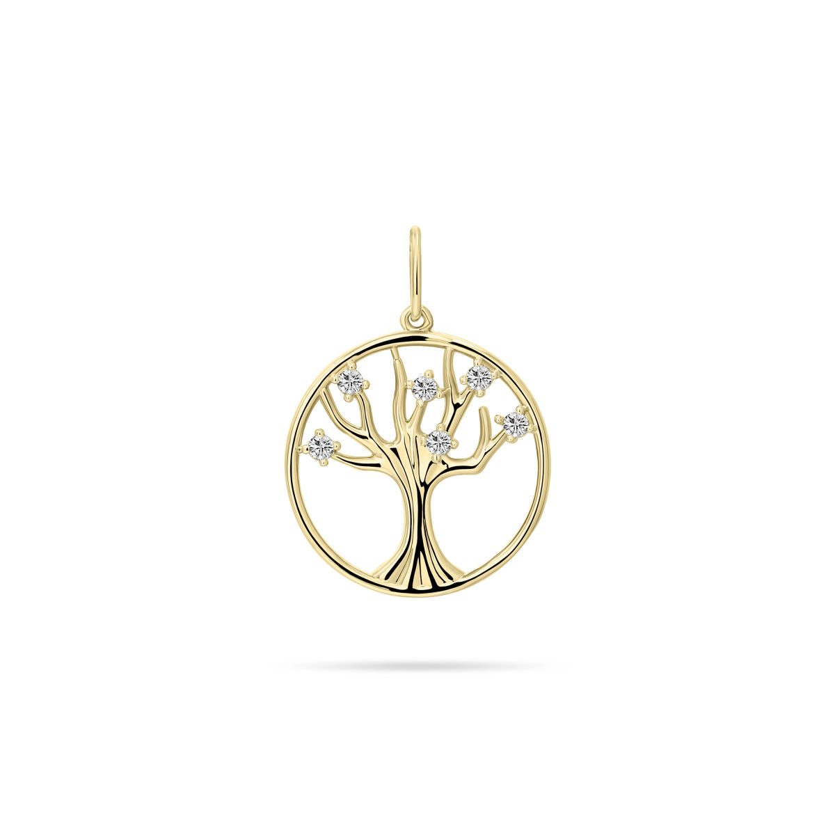 Gisser Hanger 14K Geelgoud Zirkonia Wit – VGP030