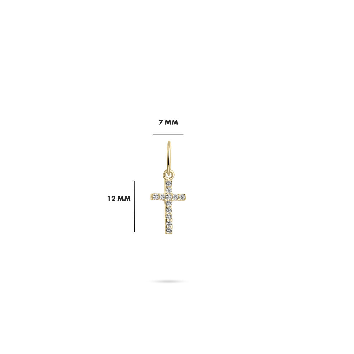 Gisser Hanger 14K Geelgoud Zirkonia Wit – VGP037 – foto 2