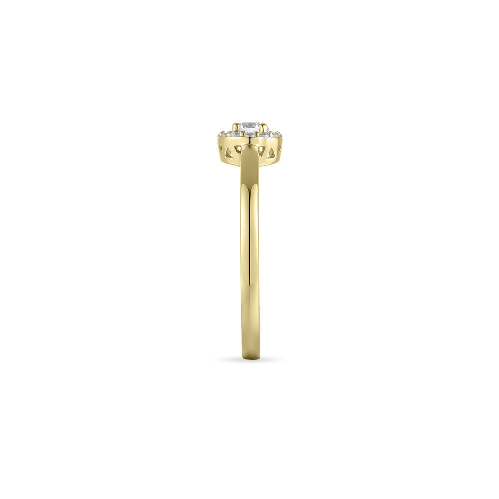 Gisser Ring 14K Geelgoud Zirkonia Wit – VGR005 – foto 3