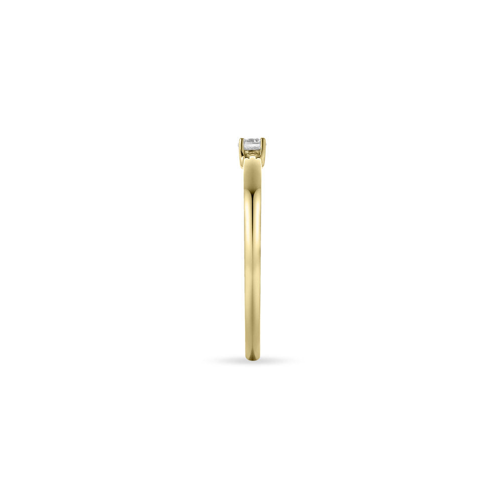 Gisser Ring 14K Geelgoud Zirkonia Wit – VGR013 – foto 3