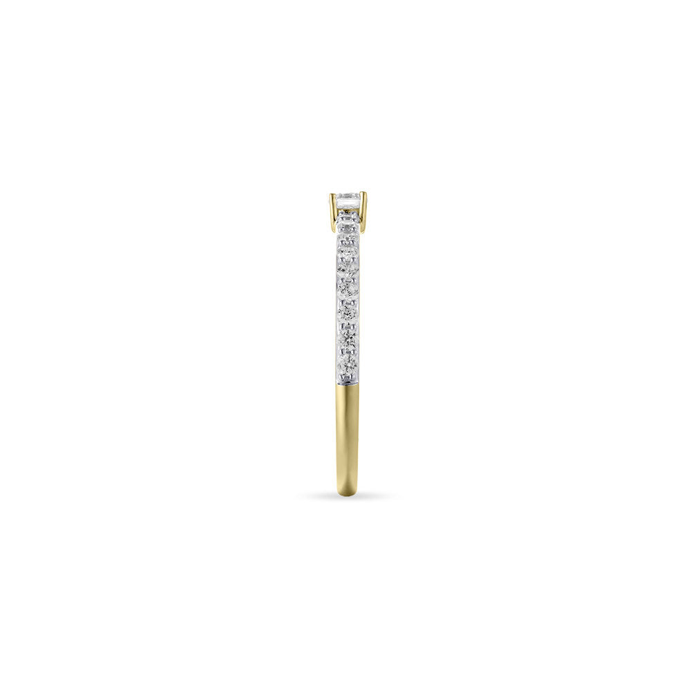Gisser Ring 14K Geelgoud Zirkonia Wit – VGR015 – foto 3