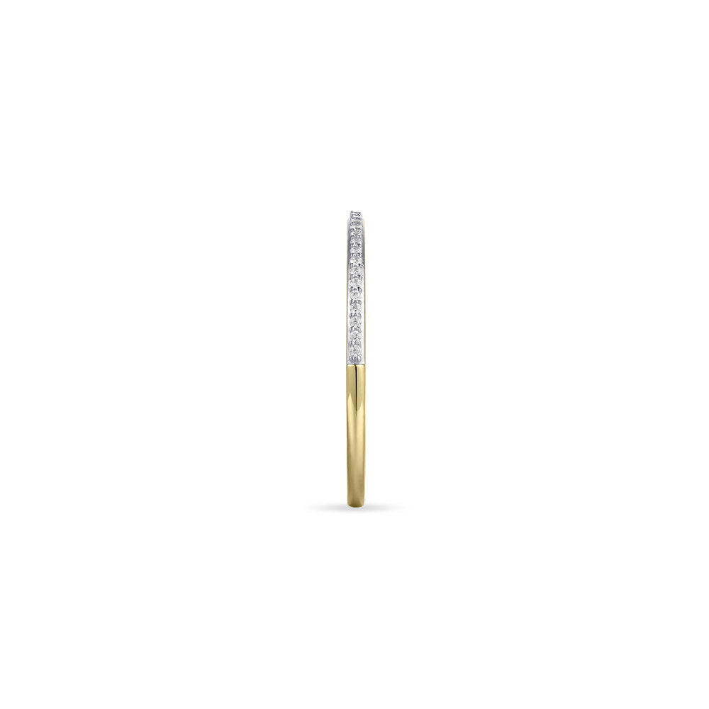 Gisser Ring 14K Geelgoud Zirkonia Wit – VGR018 – foto 3