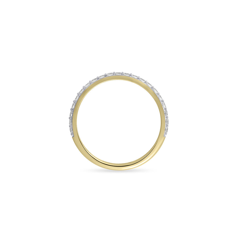 Gisser Ring 14K Geelgoud Zirkonia Wit – VGR019 – foto 4