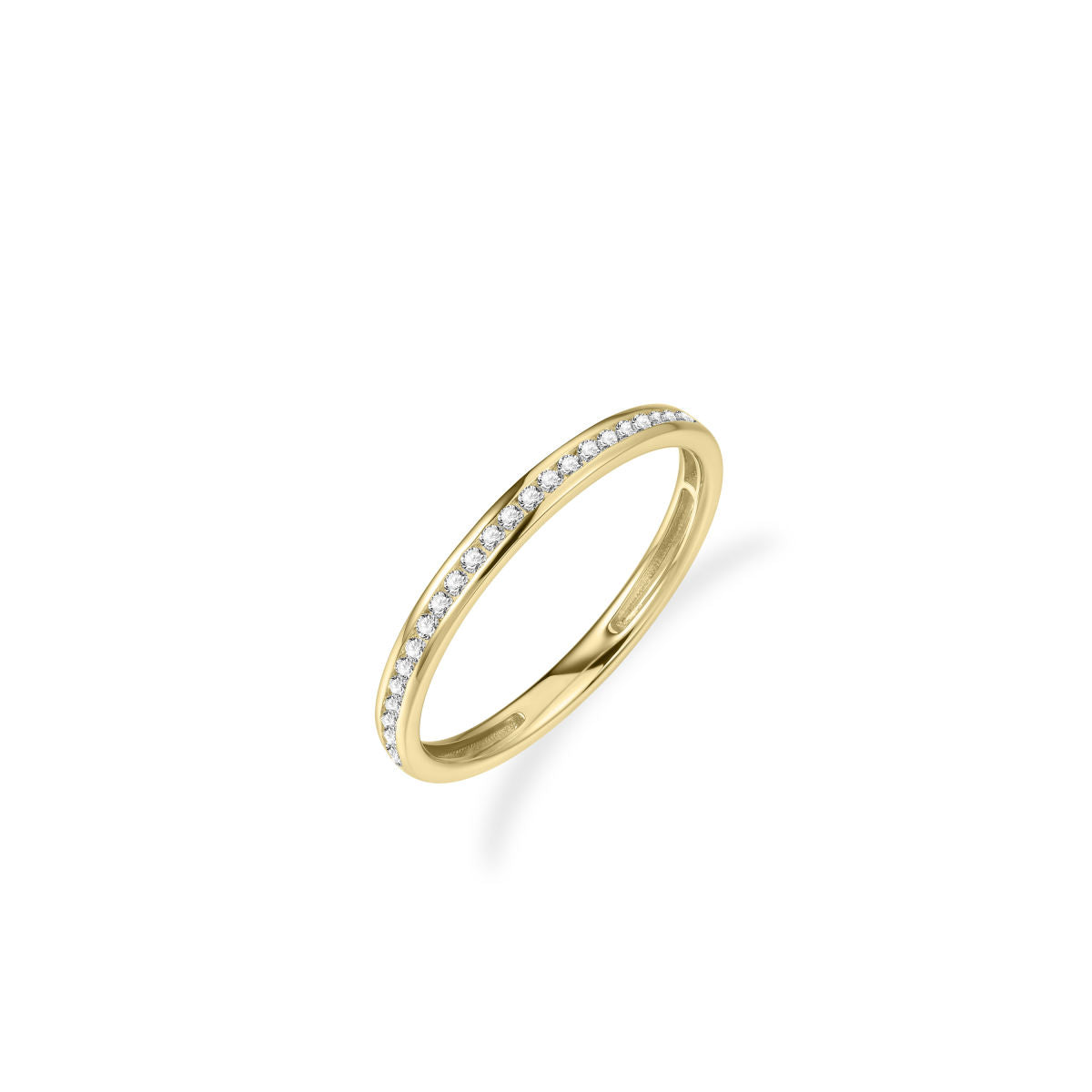Gisser Ring 14K Geelgoud Zirkonia Wit – VGR039