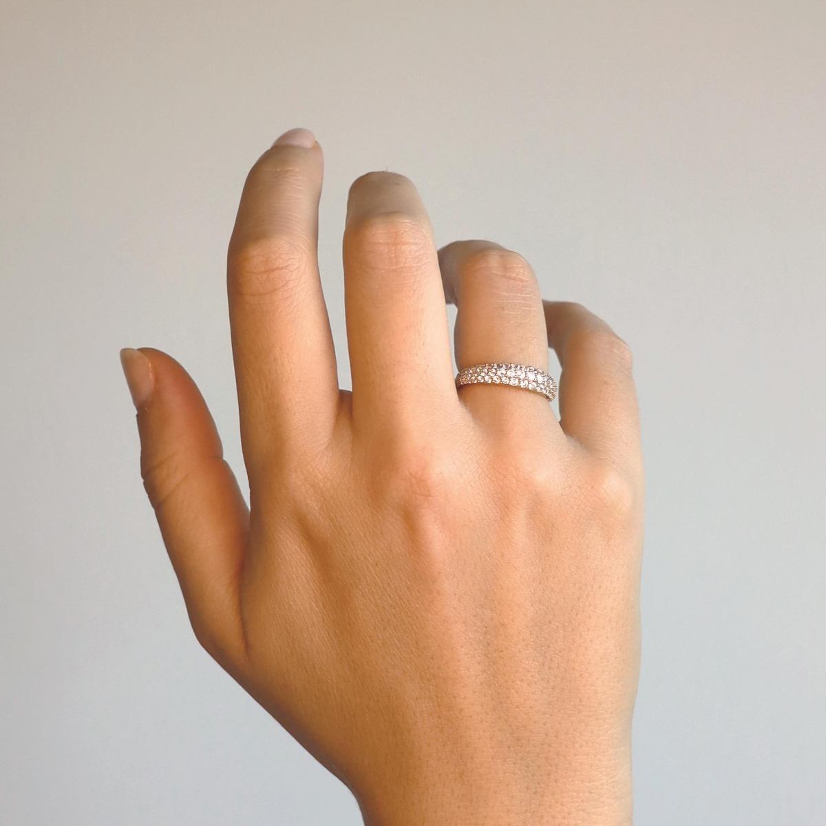 Gisser Ring 14K Geelgoud Zirkonia Wit – VGR043 – foto 2