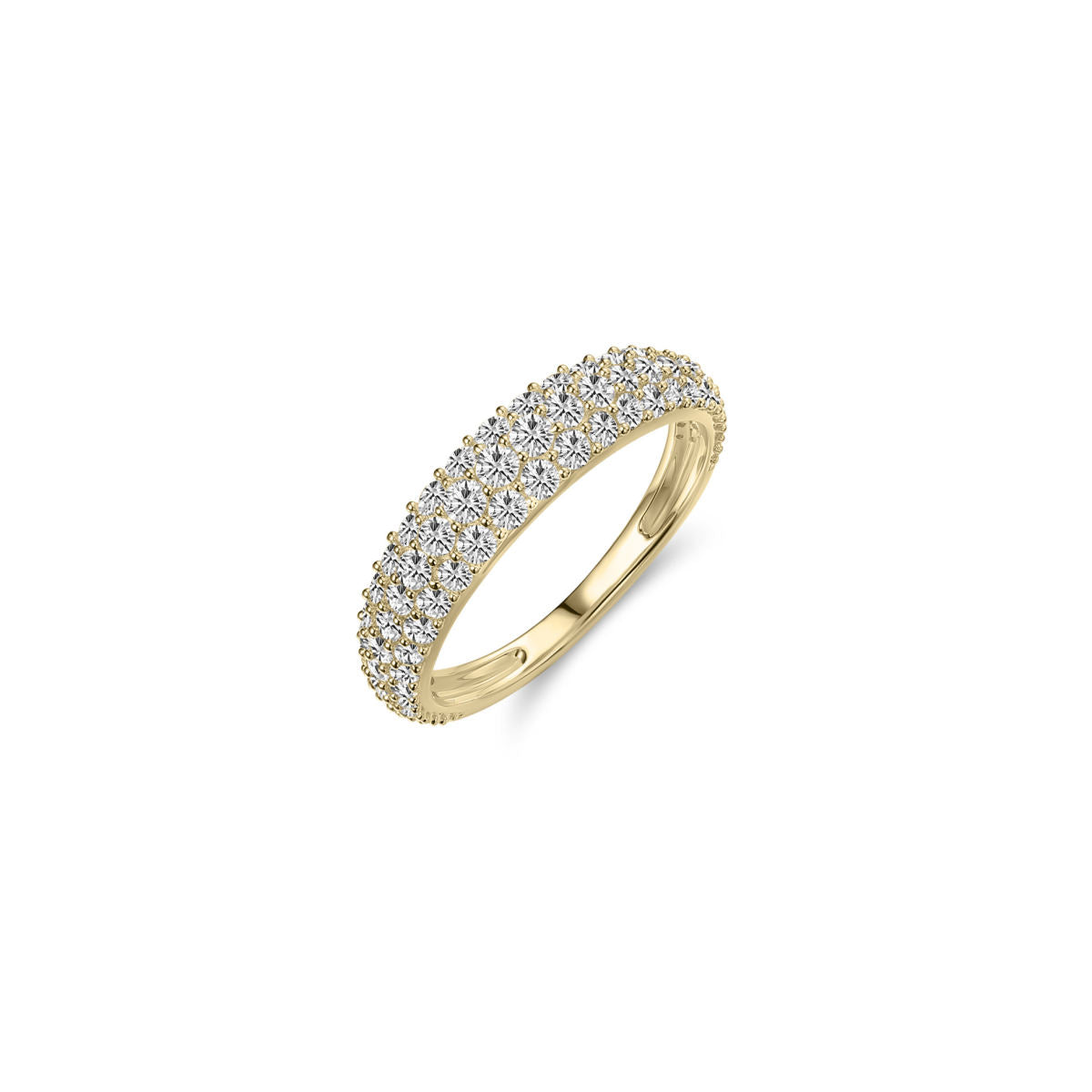 Gisser Ring 14K Geelgoud Zirkonia Wit – VGR043