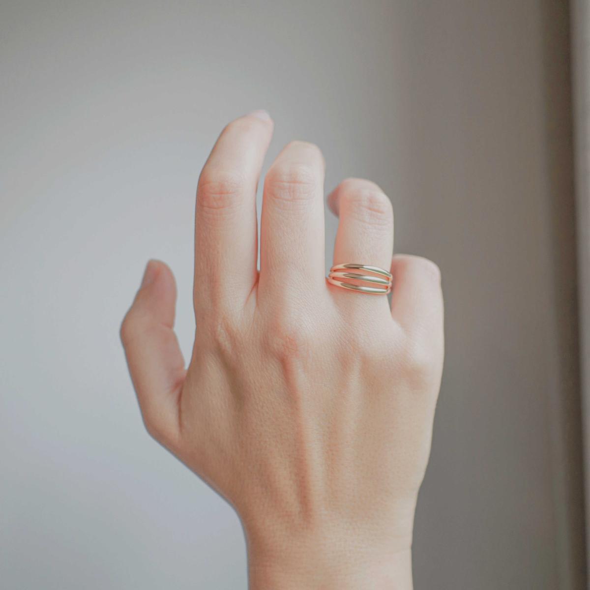 Gisser Ring 14K Geelgoud – VGR045 – foto 2