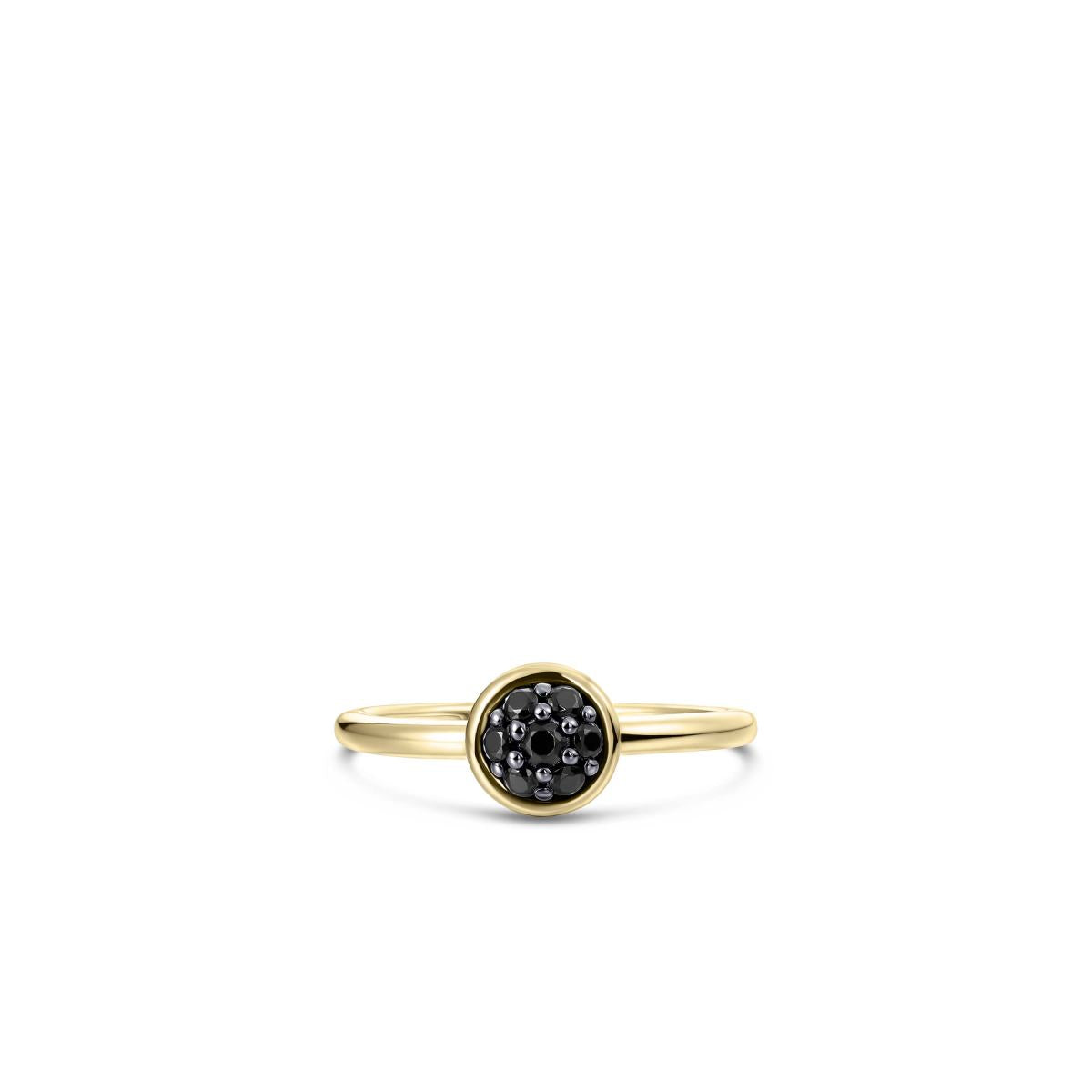 Gisser Ring 14K Geelgoud Zirkonia Zwart – VGR050Z – foto 2