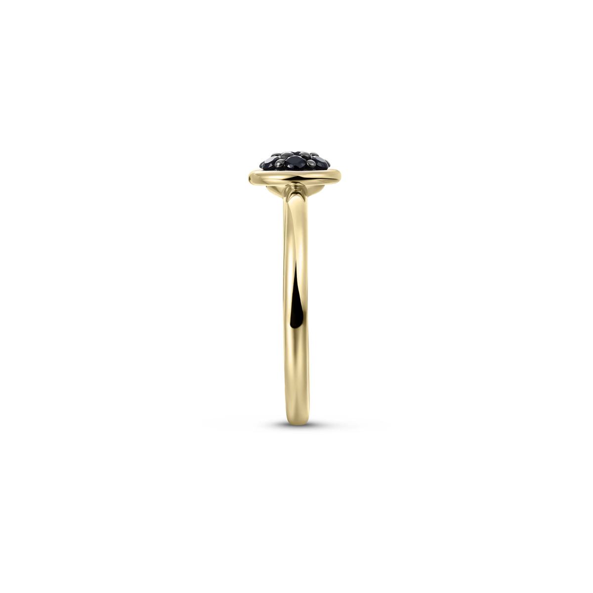 Gisser Ring 14K Geelgoud Zirkonia Zwart – VGR050Z – foto 3