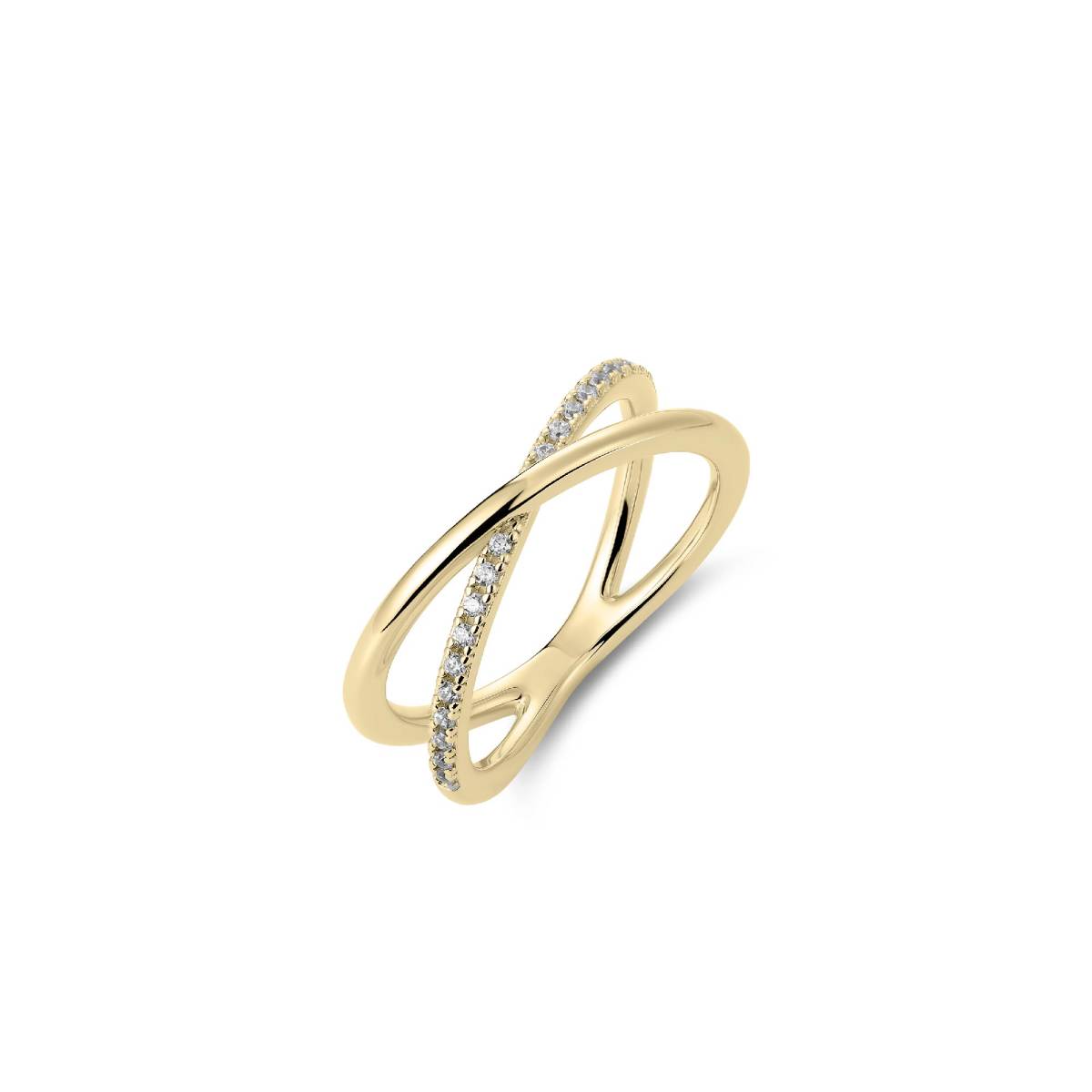 Gisser Ring 14K Geelgoud Zirkonia – VGR063