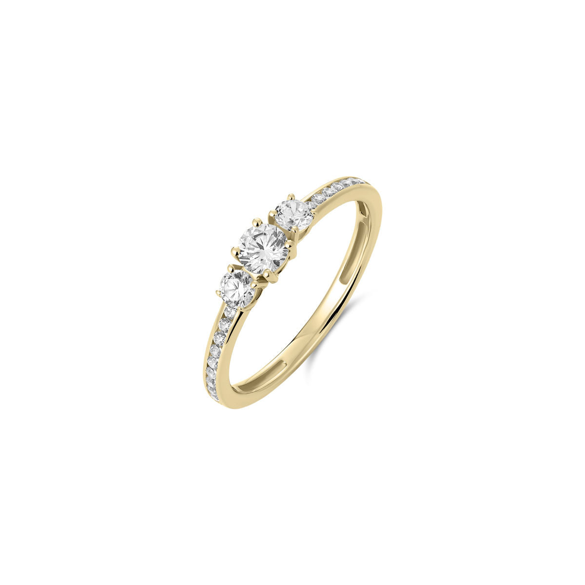 Gisser Ring 14K Geelgoud Zirkonia – VGR066