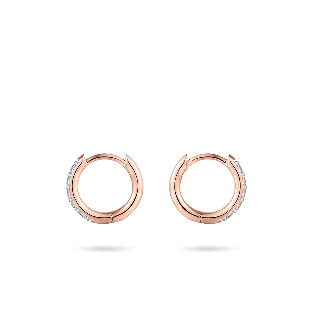 Gisser Oorbellen 14K Roségoud Zirkonia Wit – VRKCK2/12 – foto 3