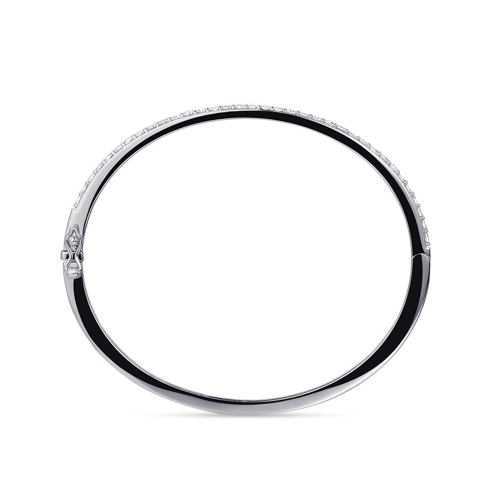 Gisser Armband 14K Witgoud Zirkonia Wit 60 mm – VWB011 – foto 4