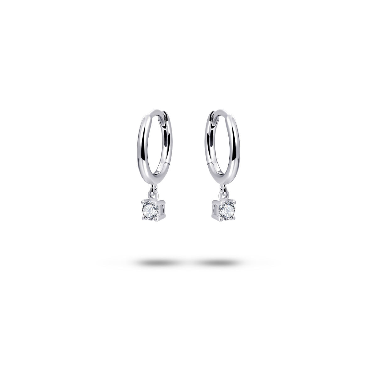 Gisser Oorbellen 14K Witgoud Diamant – VWDKC1000