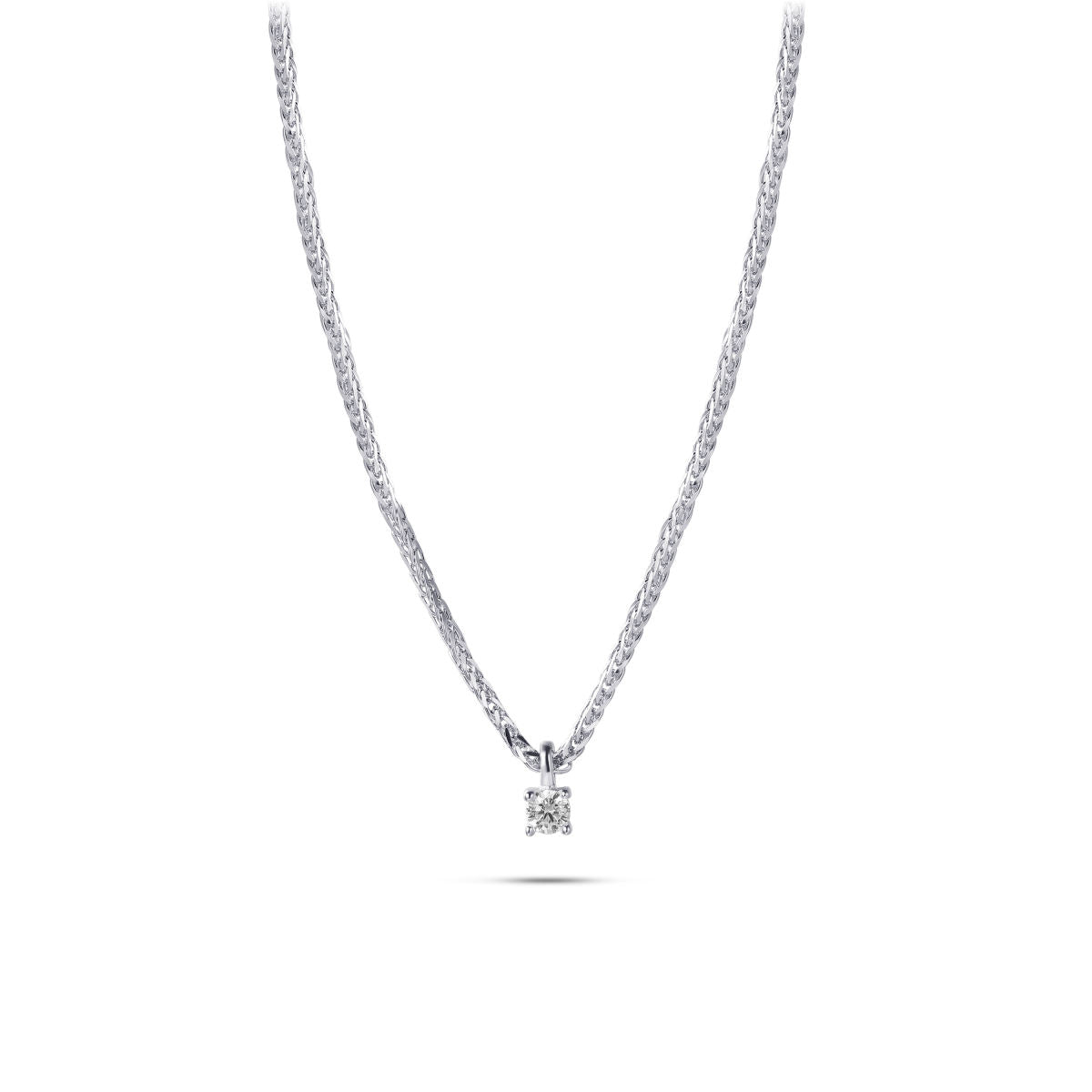 Gisser Ketting 14K Witgoud Diamant Wit – VWDN001/2