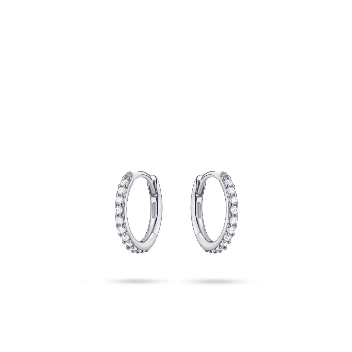 Gisser Oorbellen 14K Witgoud Zirkonia Wit – VWKCK1/12
