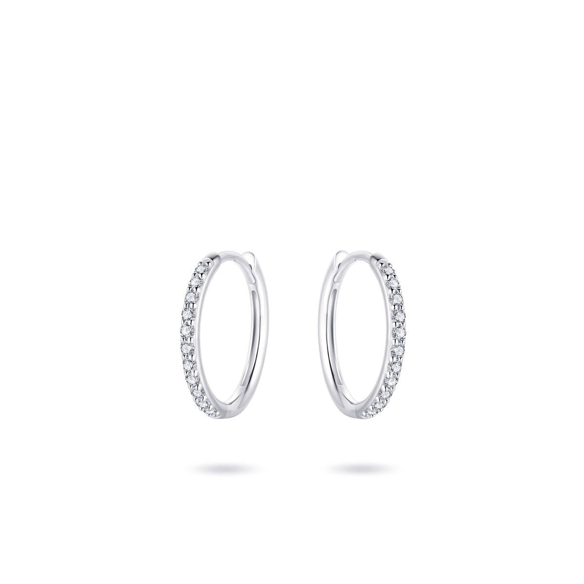 Gisser Oorbellen 14K Witgoud Zirkonia Wit – VWKCK1/15