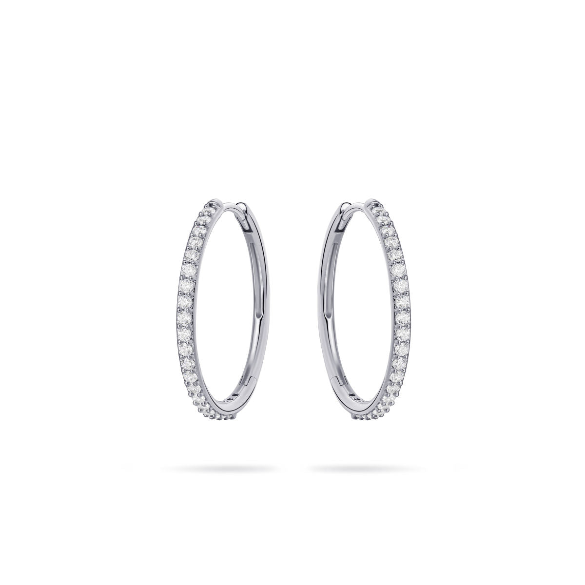 Gisser Oorbellen 14K Witgoud Zirkonia Wit – VWKCK1/20