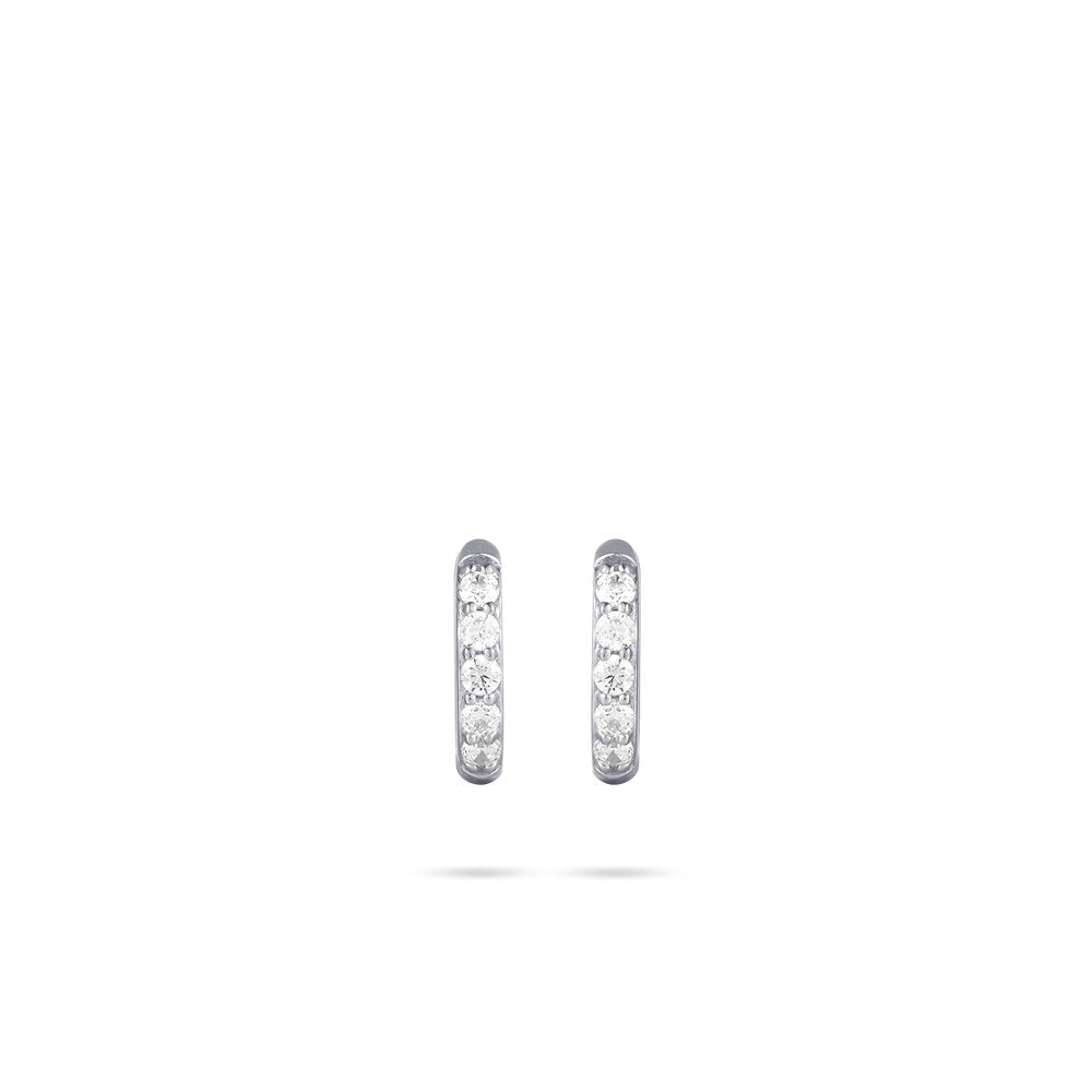Gisser Oorbellen 14K Witgoud Zirkonia Wit – VWKCK2/12 – foto 2