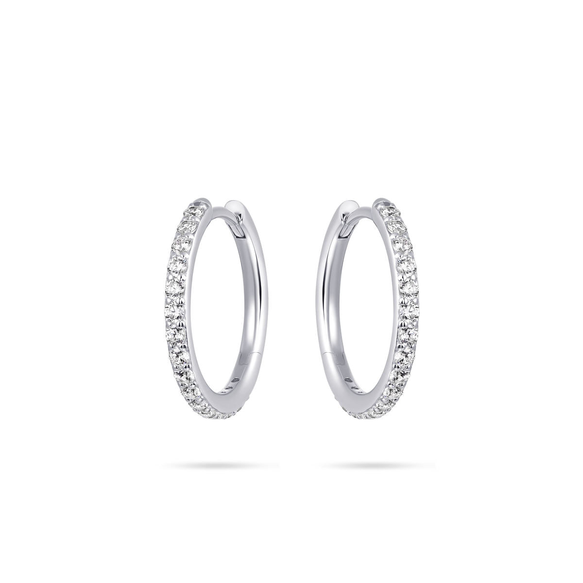 Gisser Oorbellen 14K Witgoud Zirkonia Wit – VWKCK2/20