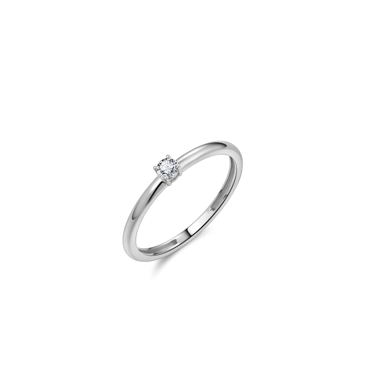 Gisser Ring 14K Witgoud Zirkonia Wit – VWR013