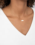 Zinzi Gold 14 karaat collier met graveerplaatje - 40-42cm - goud - ZGC112