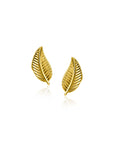 Zinzi Gold 14 krt gouden veer oorknoppen ZGO522