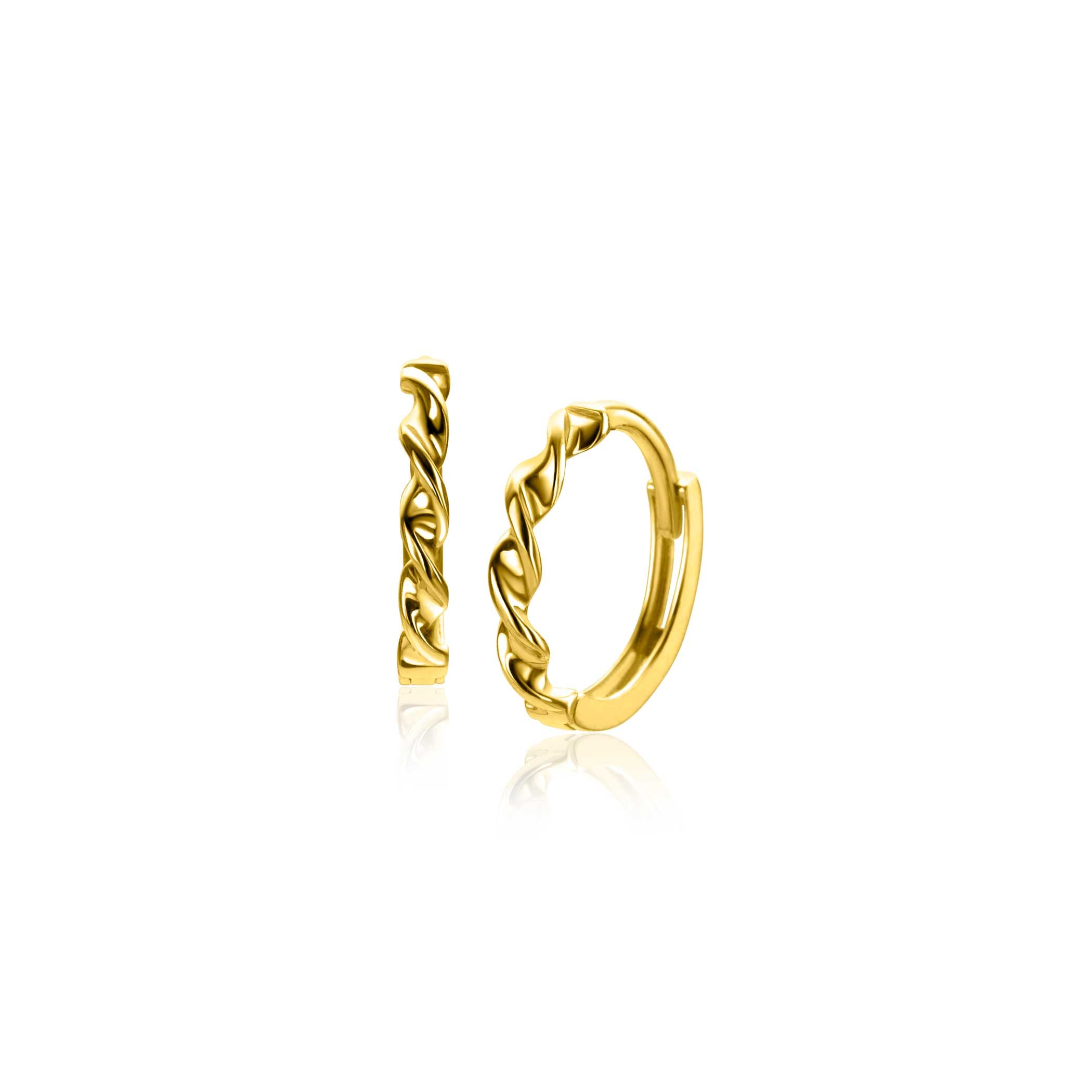 ZINZI 14K Gouden Oorbellen ZGO525 zilver
