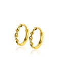 Zinzi Gold 14 krt gouden oorringen met gedraaide buis en luxe scharniersluiting 13 x 2mm ZGO525