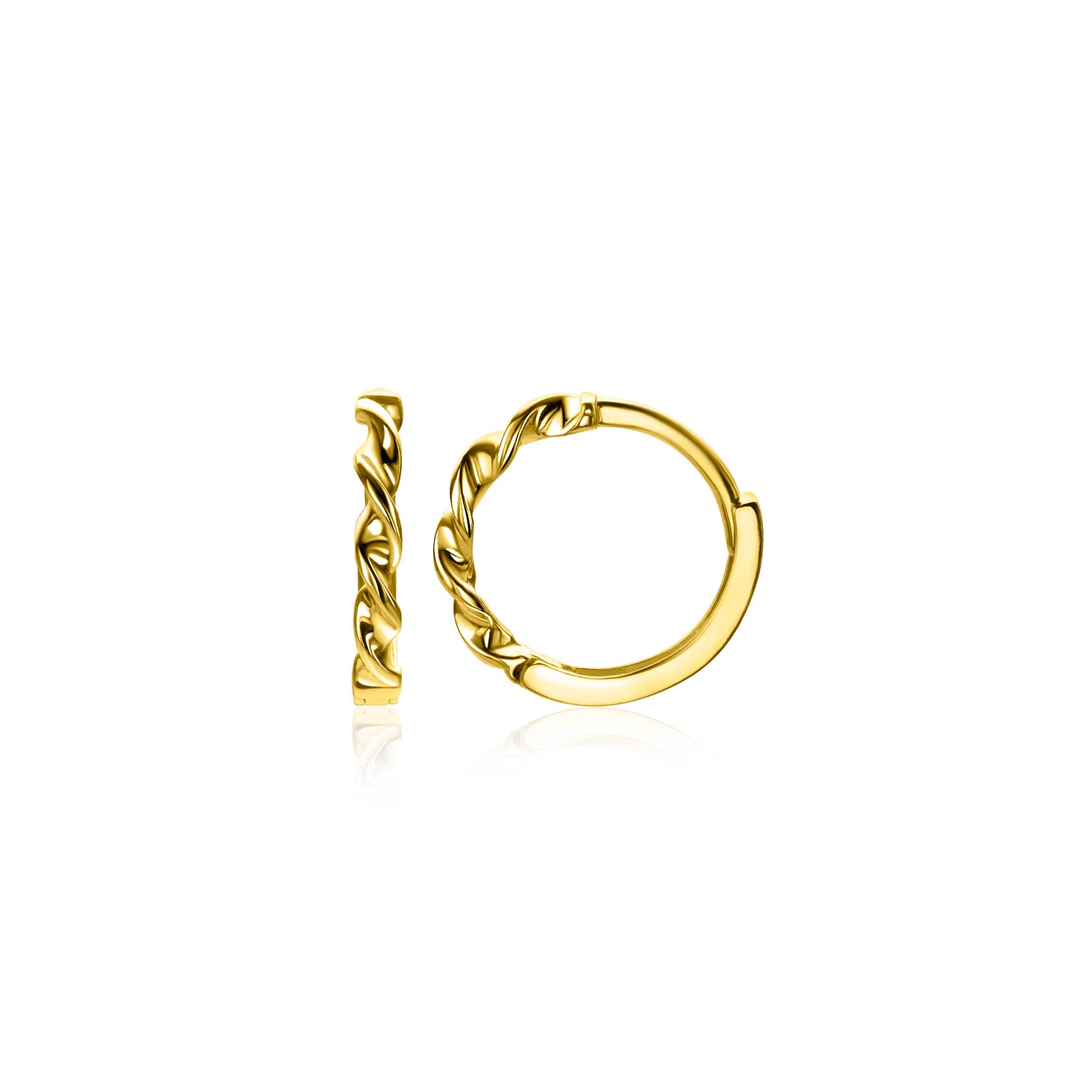 ZINZI 14K Gouden Oorbellen ZGO525 zilver