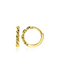 Zinzi Gold 14 krt gouden oorringen met gedraaide buis en luxe scharniersluiting 13 x 2mm ZGO525