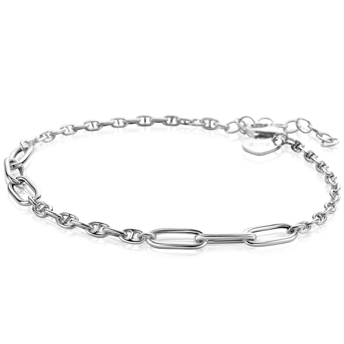 Zinzi Zilveren Armband met Unieke Paperclip Schakels ZIA2413, exclusief en kwalitatief hoogwaardig. Ontdek nu!