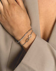 Zinzi Zilveren Armband met Half Schakels en Half Zirkonia's ZIA2460, exclusief en kwalitatief hoogwaardig. Ontdek nu!
