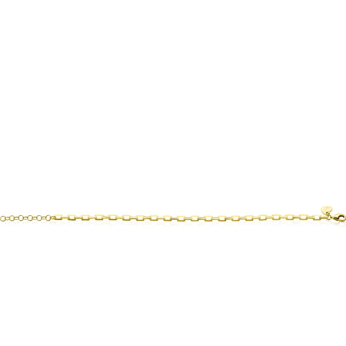 ZINZI gold plated zilveren armband met venetiaanse schakels 3mm 16,5-19,5cm ZIA2587 - PansiteNederland.nl