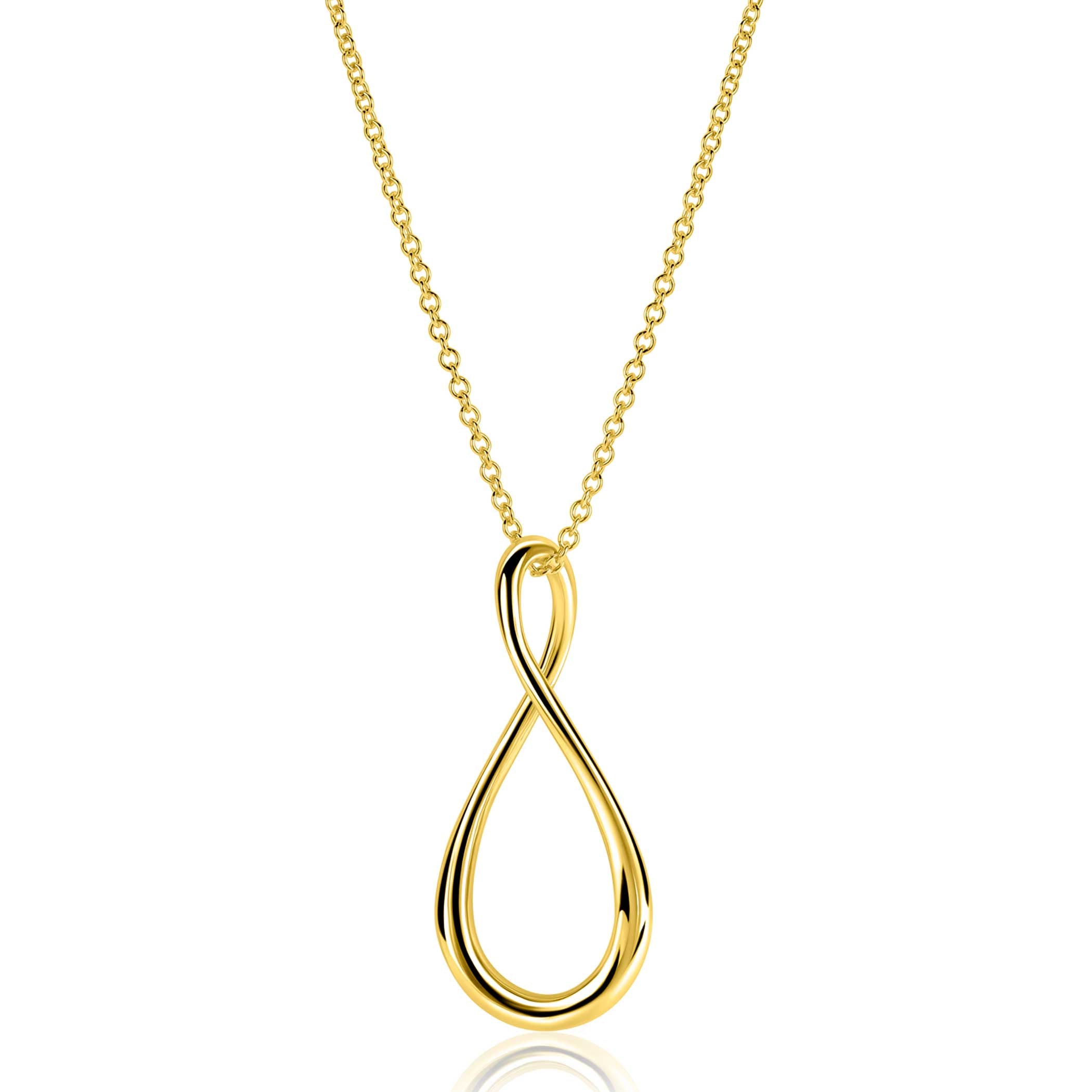 ZINZI Verguld Zilveren Ketting 60 cm - ZIC2675G