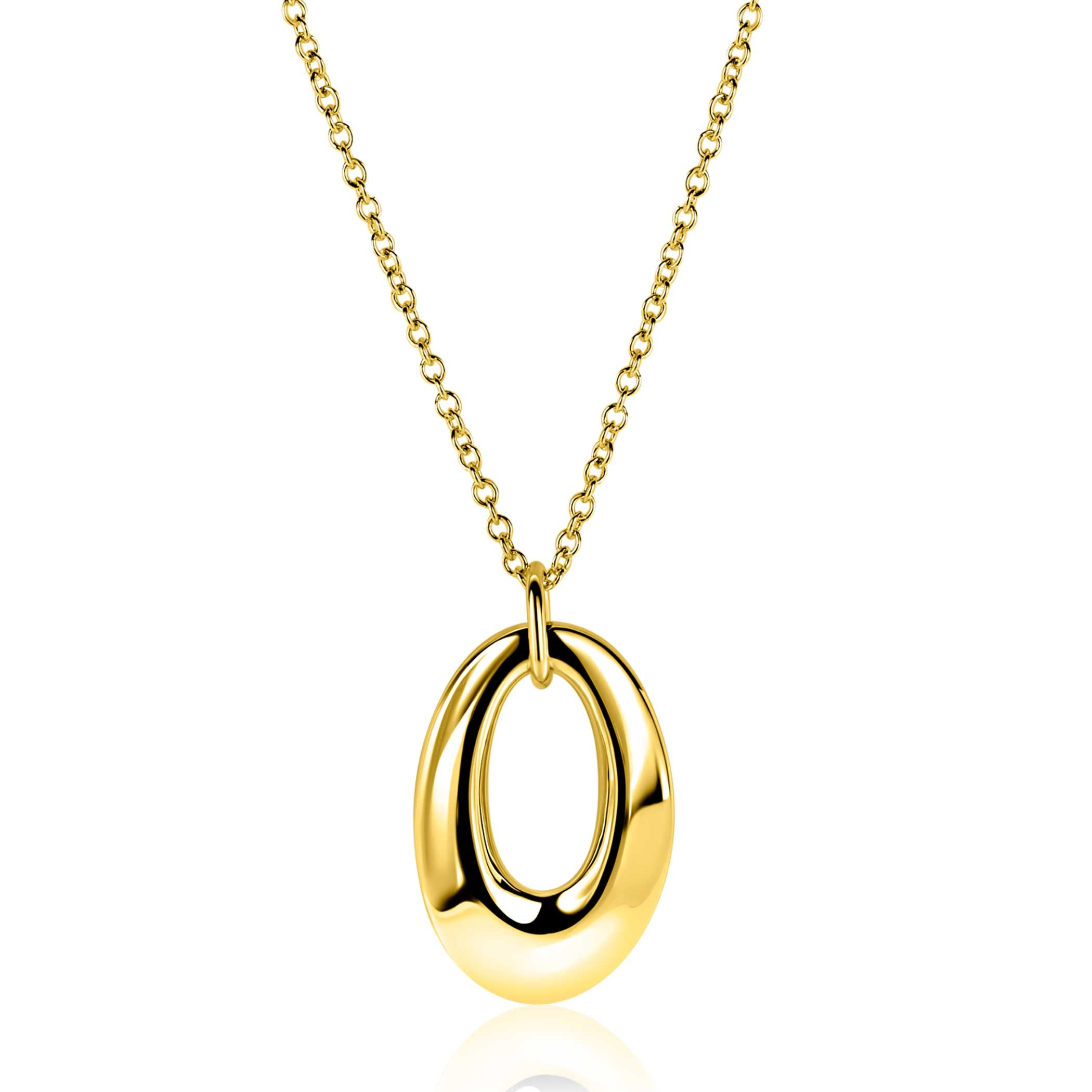 ZINZI Verguld Zilveren Ketting 42-47 cm - ZIC2787G