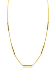 ZINZI Goldplated Schakelketting Staafjes 45 cm – ZIC2800G