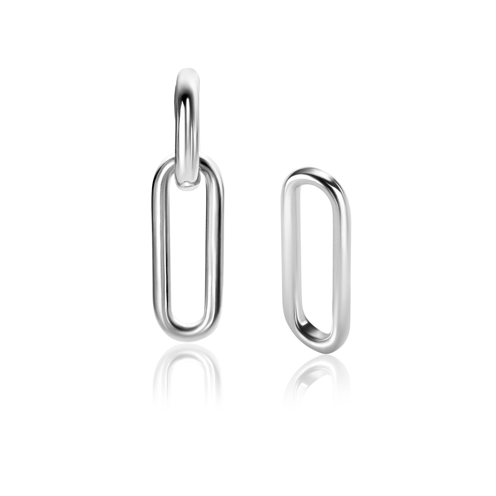 Zinzi Zilveren Oorbedels Paperclip Glad 20mm - ZICH2415, exclusief en kwalitatief hoogwaardig. Ontdek nu!